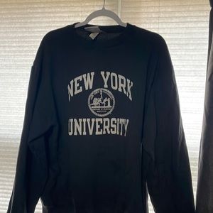 College sweatshirt